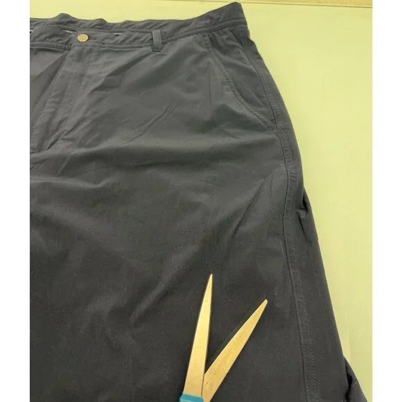 Footjoy FJ Golf Shorts Mens 40 Flat Front Casual Stretch 9" Inseam Navy Blue - Picture 6 of 13